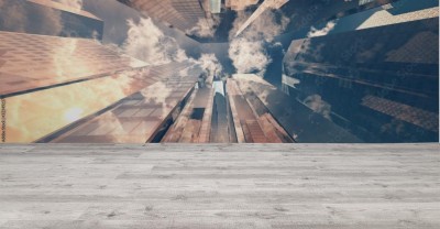 Fototapeta Piękne drapacze chmur na tle nieba