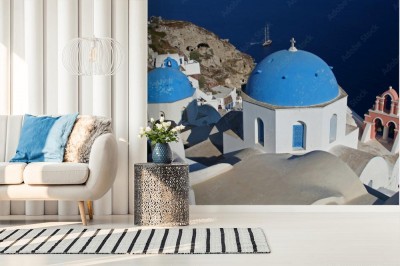 Fototapeta Santorini - raj dla miłośników grackiej architektury