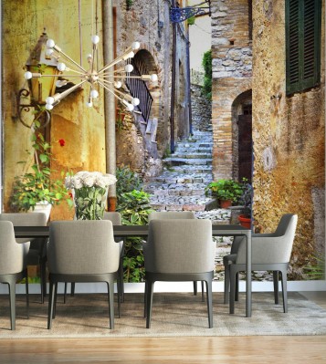 Fototapeta Urocze stare uliczki Morza Śródziemnego