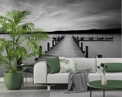 Fototapeta Wodowanie łodzi na jeziorze Starnberg