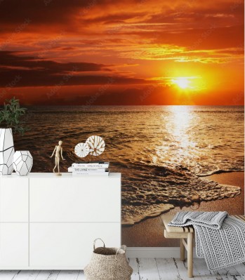 Fototapeta Morze i zachód słońca