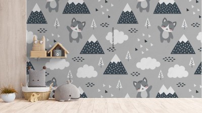 Fototapeta z kotkiem w stylu skandynawskim