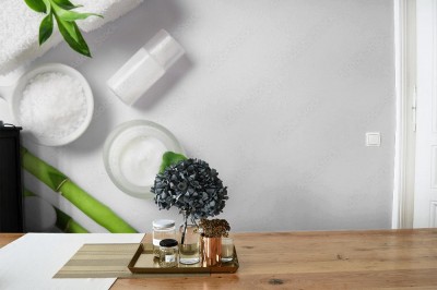 Fototapeta Krem nawilżający z bambusowymi sztyftami