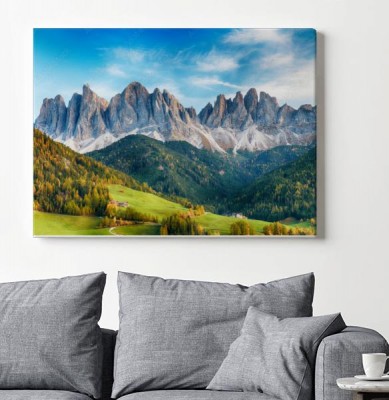Obrazy do salonu Piękny krajobraz włoskich dolomitów - Santa maddalena
