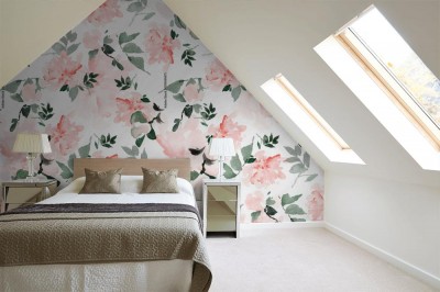 Tapeta z pięknym kwietnym wzorem