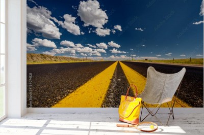 Fototapeta Autostrada 3D w Wyoming