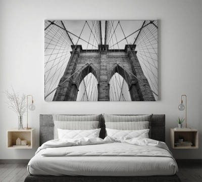Obraz na płótnie Most Brookliński w Nowym Jorku z bliska