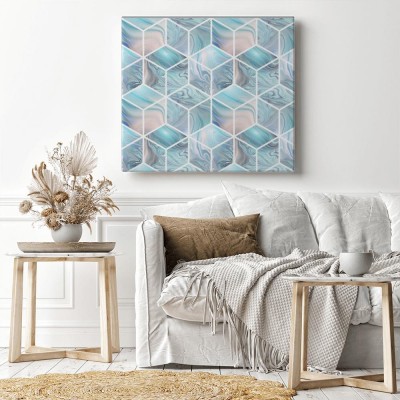 Obraz na płótnie z geometrycznym wzorem 3D