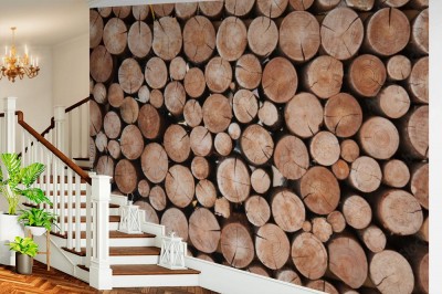 Fototapeta Drewno kominkowe