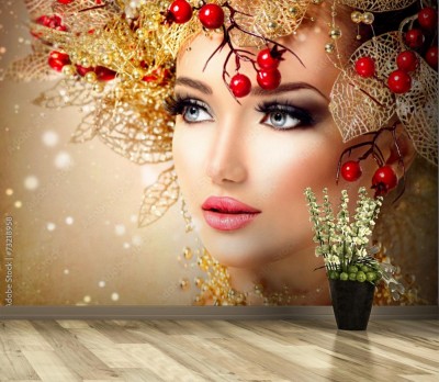 Fototapeta Dziewczyna ze złotą fryzurą