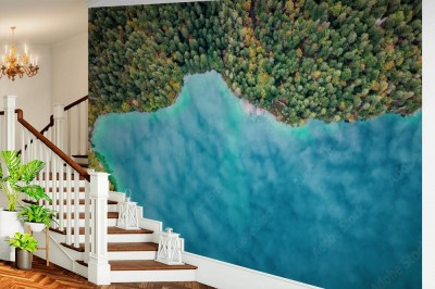 Fototapeta Jezioro z lotu ptaka