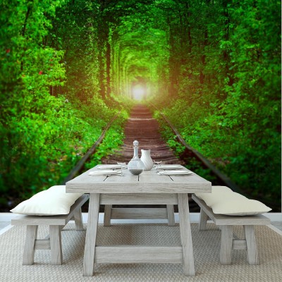 Fototapeta Kolej w tunelu miłości