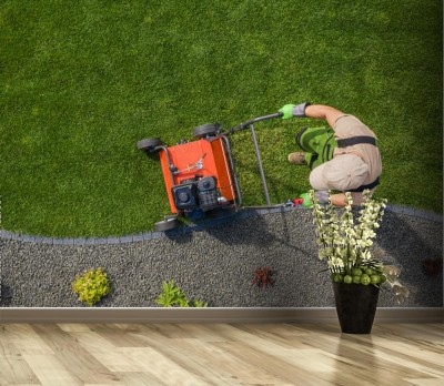 Fototapeta Ogrodnik przy prazy