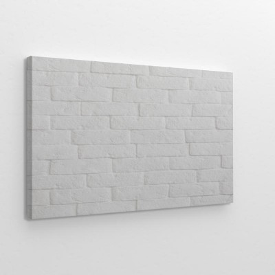 Obraz na płótnie Tło - białe ściany z cegieł