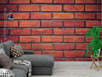 Fototapeta Tło czerwonej ściany wykonanej z cegieł