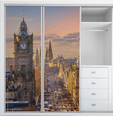 Naklejka na szafę Stare miasto w Edynburgu, Szkocja