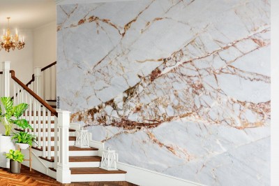 Fototapeta Szary marmur ze złotymi żyłkami