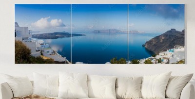 Obraz na płótnie Panorama kaldera przy Firostefani w Santorini