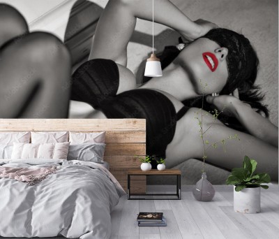 Fototapeta Orgazm czerwonych ust