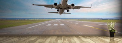 Fototapeta Podróż transportem lotniczym