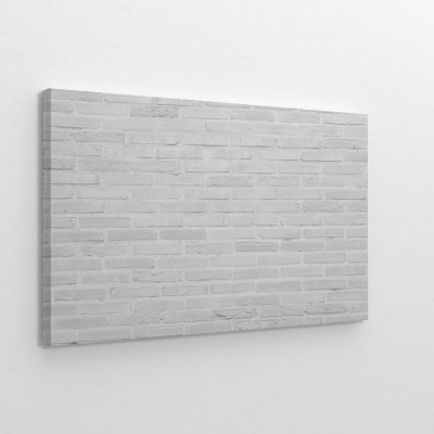 Obraz na płótnie Biała ściana w stylu grunge z cegieł