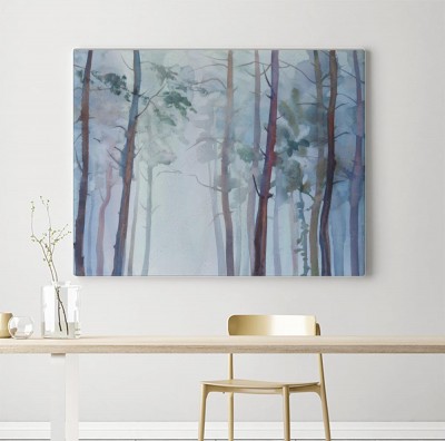 Obraz na płótnie malowana mgła w lesie