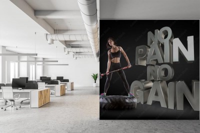 Fototapeta Fraza motywacyjna do siłowni