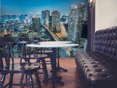 Fototapeta Nocny widok Tokio