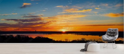 Fototapeta Panorama Texas Lake Sunrise