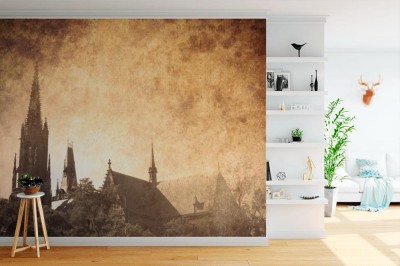 Fototapeta Archiwalne zdjęcie wrocławskiej katedry