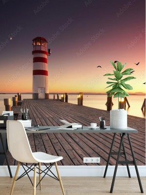 Fototapeta Droga do latarni morskiej