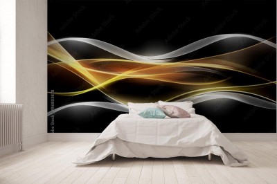 Fototapeta Fraktal kreatywnych fal