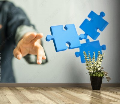 Fototapeta puzzle biznesu