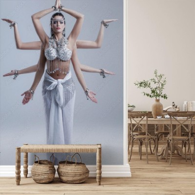 Fototapeta Bogini Śiwa z ośmioma ramionami