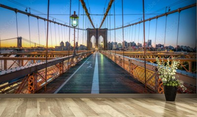 Fototapeta Most Brukliński w ujęciu 3D w Nowym Jorku