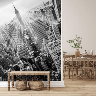 Fototapeta Piękny układ Panoramiczny monochromatycznego Nowego Jorku