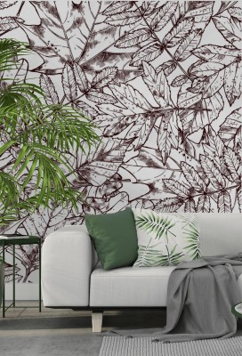 Fototapeta na ścianę do salonu z liśćmi