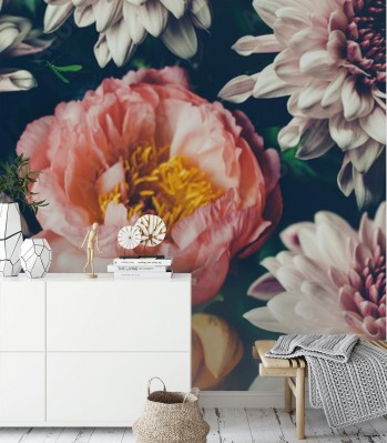 Fototapeta Kwiatowe tło w stylu barokowym