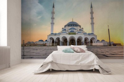 Fototapeta Sharjah New Mosque w Dubaju