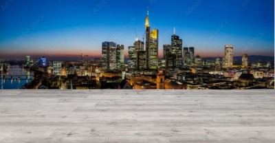 Fototapeta Wieżowce we Frankfurcie