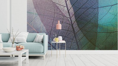 Fototapeta abstrakcyjny wzór z ozdobnymi liśćmi