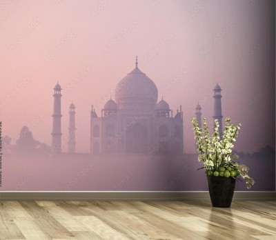 Fototapeta Foggy Taj Mahal