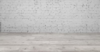 Fototapeta Panorama ścienna z białych cegieł