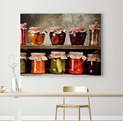 Obrazy do salonu Słoiki z przetworami