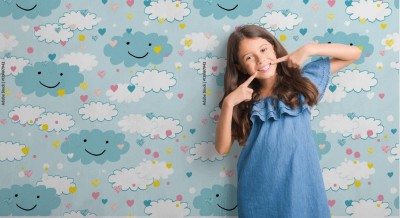 Tapeta z wzorem dziecięcym