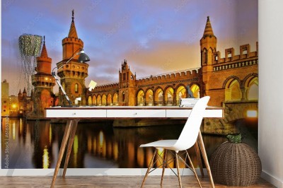 Fototapeta Berlin Oberbaum Bridge - Most zamkowy w Berlinie