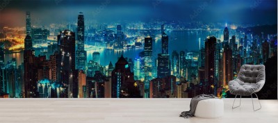 Fototapeta Panorama Hongkongu