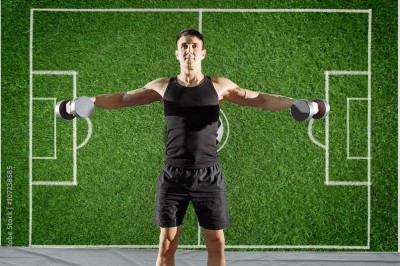 Fototapeta z boiskiem do piłki nożnej