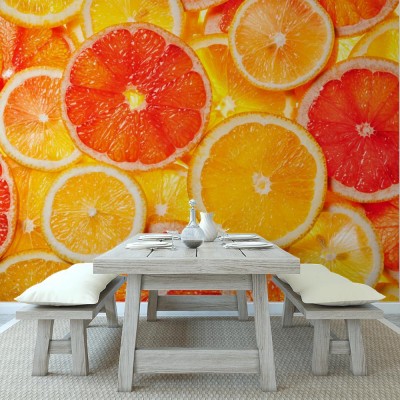 Fototapeta Kolorowe plastry owoców cytrusowych