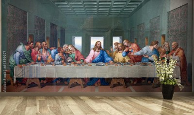 Fototapeta Mozaika z Ostatniej Wieczerzy - kopia Leonardo da Vinci